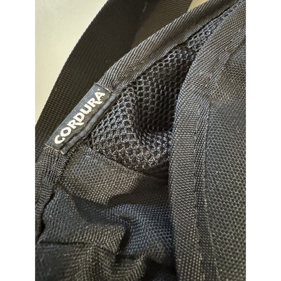 Vintage Nike Black Messenger Travel Shoulder Bag Cordura Nylon Crossbody Laptop - Picture 7 of 12